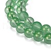 Frosted Transparent Glass Bead Strands X1-GLAA-P065-8mm-04-4
