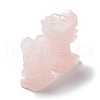 Natural Rose Quartz Carved Healing Dragon Figurines DJEW-F025-02C-3