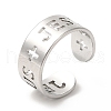 Non-Tarnish 201 Stainless Steel Finger Ring RJEW-E063-04P-1