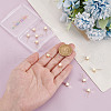 GOMAKERER 12Pcs Brass Stud Earring Findings KK-GO0001-81-3