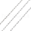 304 Stainless Steel Paperclip Chains CHS-M009-07P-03-1