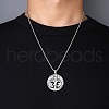 201 Stainless Steel Pendant Necklaces for Man NJEW-Q336-04E-P-3