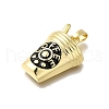 Brass Enamel Pendants KK-V002-26G-2