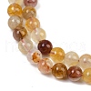 Natural Ferruginous Quartz Beads Strands G-U026-A08-8mm-4