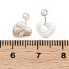 S999 Fine Silver Stud Earrings for Women EJEW-Q031-02S-B-3