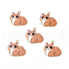 Alloy Enamel Pendants ENAM-M046-11G-D-3