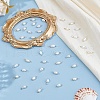 60Pcs 2 Colors Natural Cultured Freshwater Pearl Round Charms with Brass Loops PALLOY-HS00005-4