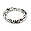 201 Stainless Steel Cuban Link Chains Bracelet for Men Women BJEW-H550-07D-P-1