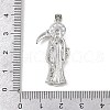 Brass Micro Pave Cubic Zirconia Pendants KK-R230-11P-3
