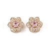 Rack Plating Brass Micro Pave Cubic Zirconia Beads KK-F879-02G-02-1