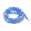 Transparent Electroplate Glass Beads Strands GLAA-Q099-I01-06-2