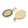Brass Enamel Pendants KK-Q068-37G-2