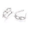Brass Hoop Earring Findings KK-N267-25P-3