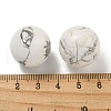 Natural Howlite Round Ball Figurines Statues for Home Office Desktop Decoration X-G-P532-02A-27-3