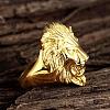 Fashion 316L Surgical Stainless Steel Lion Rings for Men RJEW-BB03952-8-3
