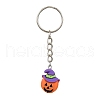Alloy and Resin Pendant Keychain KEYC-JKC00895-1