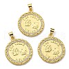 Brass with Cubic Zirconia Pendants KK-K341-24G-1