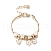 Alloy Enamel European Beads Charm Bracelets BJEW-F495-18G-2