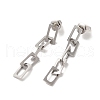 Non-Tarnish 304 Stainless Steel Chain Dangle Stud Earrings for Women EJEW-Q781-27P-1
