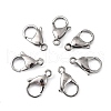 Non-Tarnish Polished 316 Surgical Stainless Steel Lobster Claw Clasps A-STAS-R072-18A-4