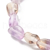Natural Ametrine Nuggets Beads Stretch Bracelet for Her BJEW-JB06951-01-5