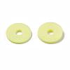 Flat Round Handmade Polymer Clay Beads CLAY-R067-12mm-23-2