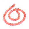 Natural Dyed White Jade Beads Strands G-F601-A-3