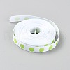 5 Yards Tennis Theme Polyester Printed Grosgrain Ribbon OCOR-WH20005-15B-2