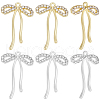 Beebeecraft 12Pcs 2 Colors Alloy Micro Pave Cubic Zirconia Pendants FIND-BBC0003-41-1