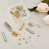 Brass Magnetic Slide Lock Clasps KK-TA0007-64-8