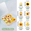  12Pcs 6 Styles Opaque Resin Pendants RESI-TA0002-04-3