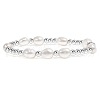 Temperament Magnet Gold Elastic Bracelet Baroque Imitation Pearl Multi layered Layered Bracelet Small and Popular Bracelet XU8635-2-1