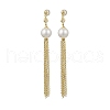 Mother's Day Jewellery Natural Pearl Ear Studs EJEW-P286-43G-1