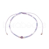 Mixed Natural Gemstone & Glass Seed Beaded Bracelets BJEW-JB08950-4