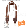 Stripe Pattern Cotton Fabric & PU Leather Bag Straps FIND-WH0001-57B-4