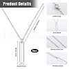 CHGCRAFT 6Pcs 304 Stainless Steel Pendant Necklace NJEW-CA0001-20P-2