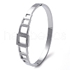 304 Stainless Steel Hinged Bangles for Women BJEW-A011-17P-4
