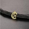 Real 18K Gold Plated 304 Stainless Steel Pendants STAS-R003-02G-01-1