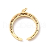 Rack Plating Brass Micro Pave Cubic Zirconia Pendants KK-F852-15G-2