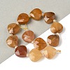 Natural Topaz Jade Beads Strands G-D316-A19-1
