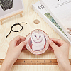 CREATCABIN 1 Set Flat Round & 3D Owl Pattern Wooden Pendant Decorations HJEW-CN0001-18-3