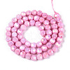 Electroplate Glass Beads Strands EGLA-T021-6mm-15-03-2