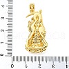 Rack Plating Brass Micro Pave Cubic Zirconia Pendants KK-Z063-09G-03-3