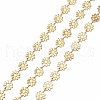 Handmade Golden Brass Enamel Link Chains CHC-K011-06G-3