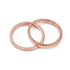 Rack Plating Brass Linking Rings KK-P286-01B-RG-2