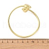 Heart Brass Bangles for Women BJEW-Q060-04G-5