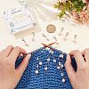 BENECREAT 1Pc Acrylic Number Bead Knitting Row Counter Chains HJEW-BC0001-34B-3