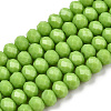 Opaque Solid Color Glass Beads Strands EGLA-A034-P3mm-D30-1