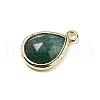 Natural Dyed Strawberry Quartz Faceted Pendants G-U019-05G-05-2
