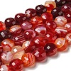 Natural Banded Agate Beads Strands G-K351-A07-02-2